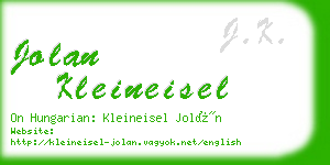 jolan kleineisel business card